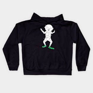 Cute Boy Dancing in Pajamas Kids Hoodie